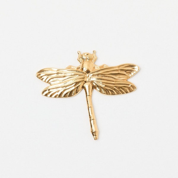 SALE UNIKAT Pin Brosche Schmetterling Libelle Dragonfly Blüte Frühling Vintage Pin