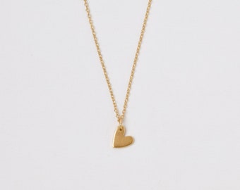 Golden Heart Necklace Silver Hertas necklace Loveheart BFF Love Chain Hearts Gold Plated Chain Gold Plated Perl Heartbead Bead