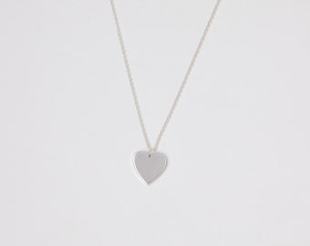 VENTA Último Collar de Plata 925 Collar de Corazón de Plata Collar de Amor