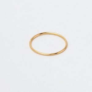 Stackable Golden Ring Sterling Silver Ring  Rosegolden or  Gold Plated  Stackable Ring