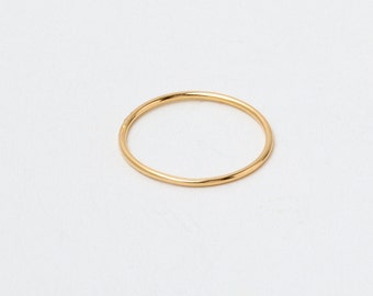 Stackable Golden Ring Sterling Silver Ring  Rosegolden or  Gold Plated  Stackable Ring