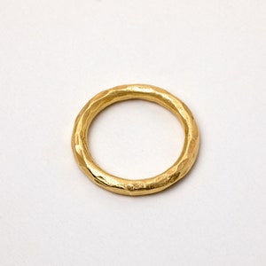 Ring Sun Boho Hammered Statement Ring Gold Plated Stacking Ring Stackable Thick Ring
