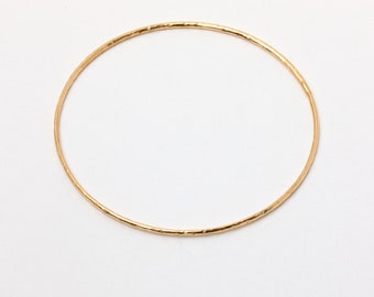 Gehamerde Bangle 925 Zilver in Gouden, Zilveren Manchet Hoop Bangle Boho Armband Armband Polsband