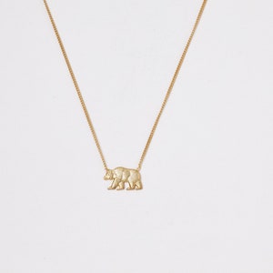 Unique Necklace Bear Golden  Necklace