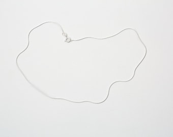 Very delicate shiny Fine Necklace Snake Chain Layer Look silver Necklace Cobra chain