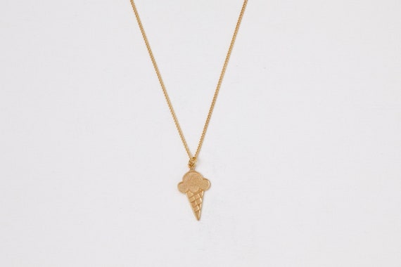 Ice cream necklace gold online