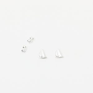 Pair of Boat Studs  Sailing Sailingboat Summer Earstuds Sterling Silver Studs Earrings Studs Ship Captain Summer Jewelry