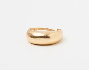 Anillo de sello de oro o plata grueso anillo de declaración anillo de apilamiento anillo apilable ajustable
