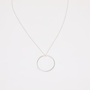 Sale  XL Circle Long Golden Necklace Or Rose Gold  Plated with a Hoop Necklace Circle Large Ring Golden Necklace  Hoops  Disc