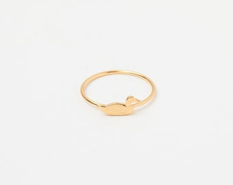 Unique Ring Duck  Golden Ring Duckling Stackable Ring