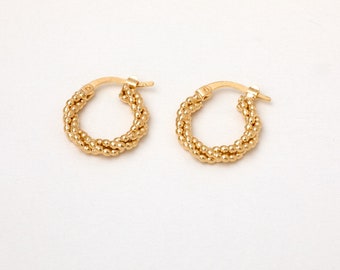 SALE Thick silver hoop earrings 925 silver hoop earrings gold plated earrings small thick gold hoop earrings 925 silver gold plated hoops