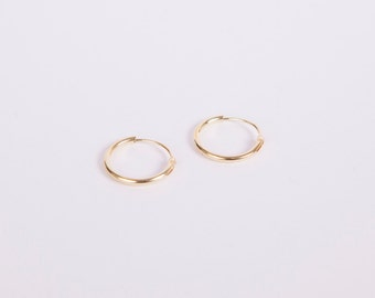 Creolen-Ohrringe feiner Schmuck für Frauen 1,5 x 25 mm 10 Karat Gelbgold Geschenke für Sie Creolen-Ohrringe feiner Schmuck für Frauen 1,5 x 25 mm 10 Karat Gelbgold Geschenke für Sie