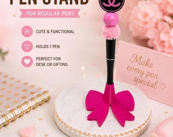 3D Printed Bow Pen Stand for Regular Pens | Desk Accessory Holder