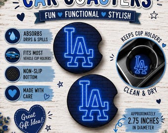 Posavasos para coches con temática de béisbol