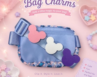 Crossbody Bag Charms | Bag Accessories | Mouse Themed | Belt Accessories