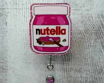 Porta credenciales divertidos y adorables / Está bien, incendio en el contenedor de basura / Nutella rosa / Que tengas el día que te mereces