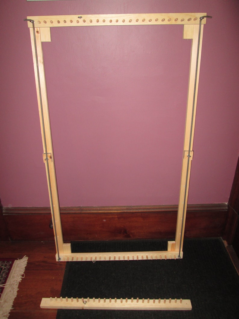 Handmade Adjustable Floor Rag Rug Twining Loom Includes Video - Etsy