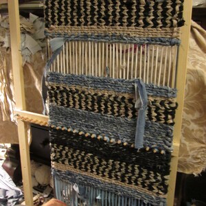 Handmade Adjustable Floor Rag Rug Twining Loom Includes Video Assembly ...