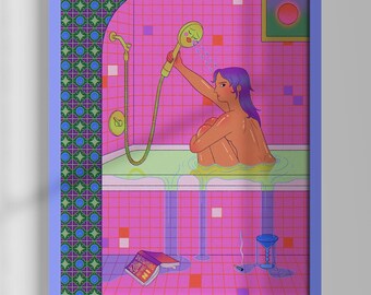 Bath Time Art Print – Archival Matte Print