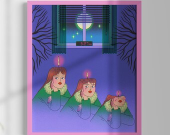 Melting Girls Art Print – Archival Matte Print