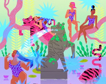 Tigers - Archival Matte Print