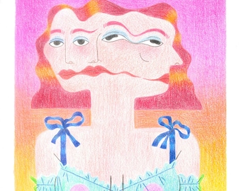 Dissociation - Surreal Portrait, Archival Matte Print