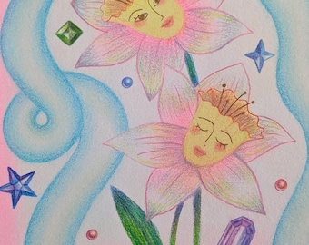 Flowers - original drawing