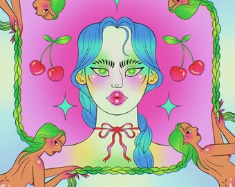 Braids Art Print – Archival Matte Print