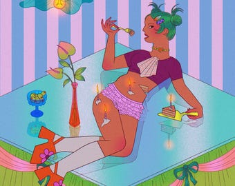 Cake Illustration Print – Archival Matte Print