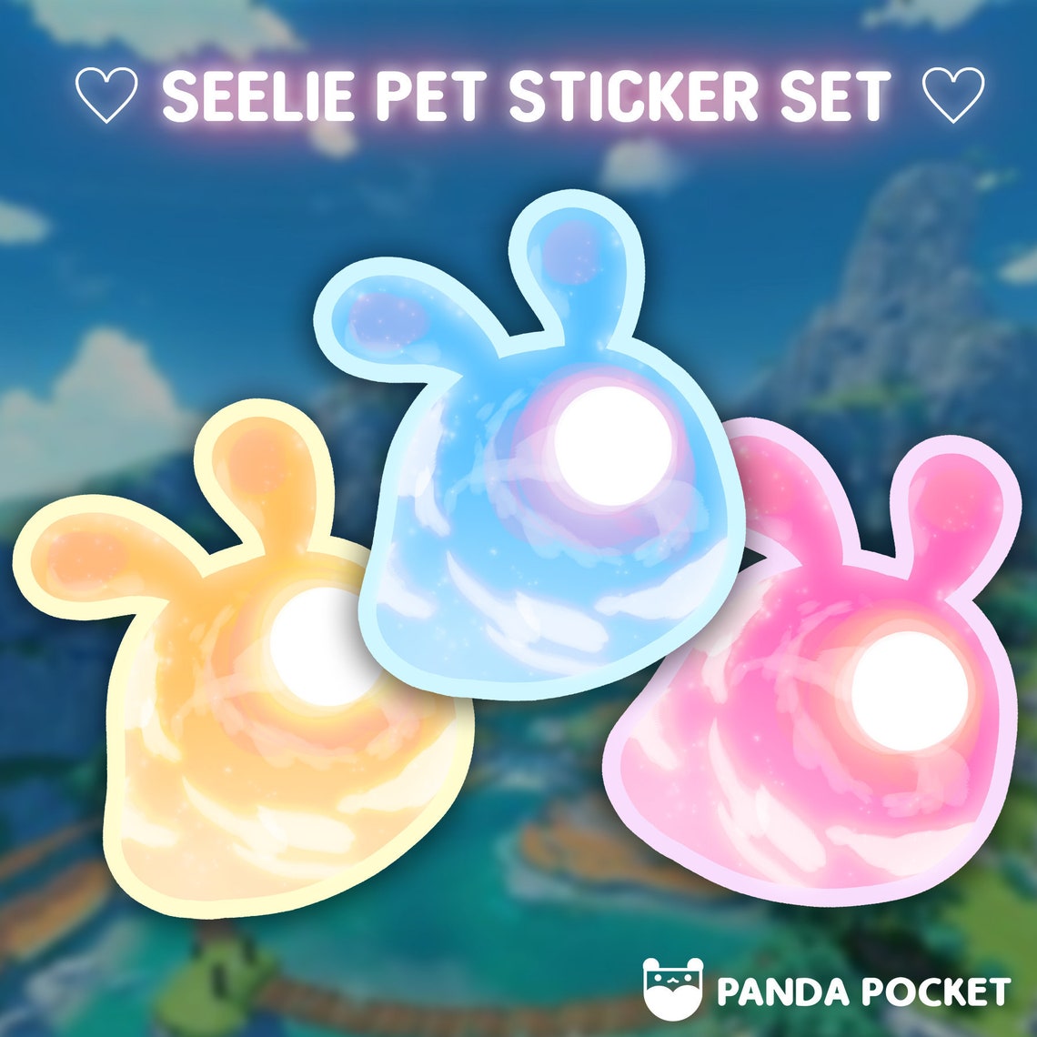 Seelie Pet Sparkle Sticker Set Etsy