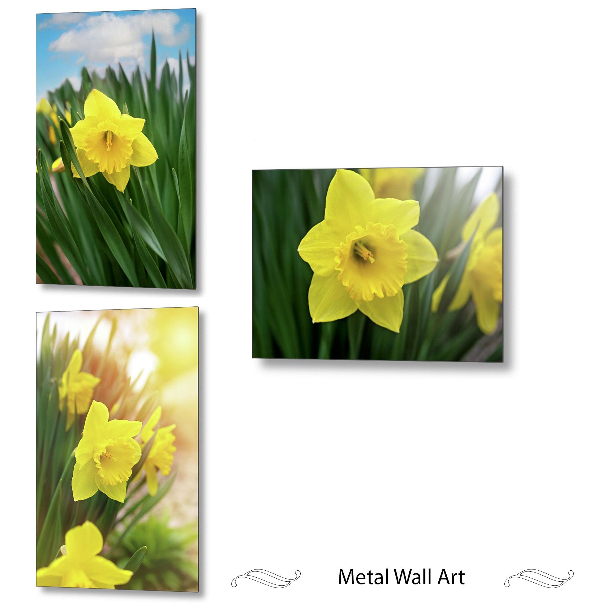 DRACIT Set Of 3 Floral Wall Art Decor - Wooden Hanging Art For Living Room Or Bedroom - View #4