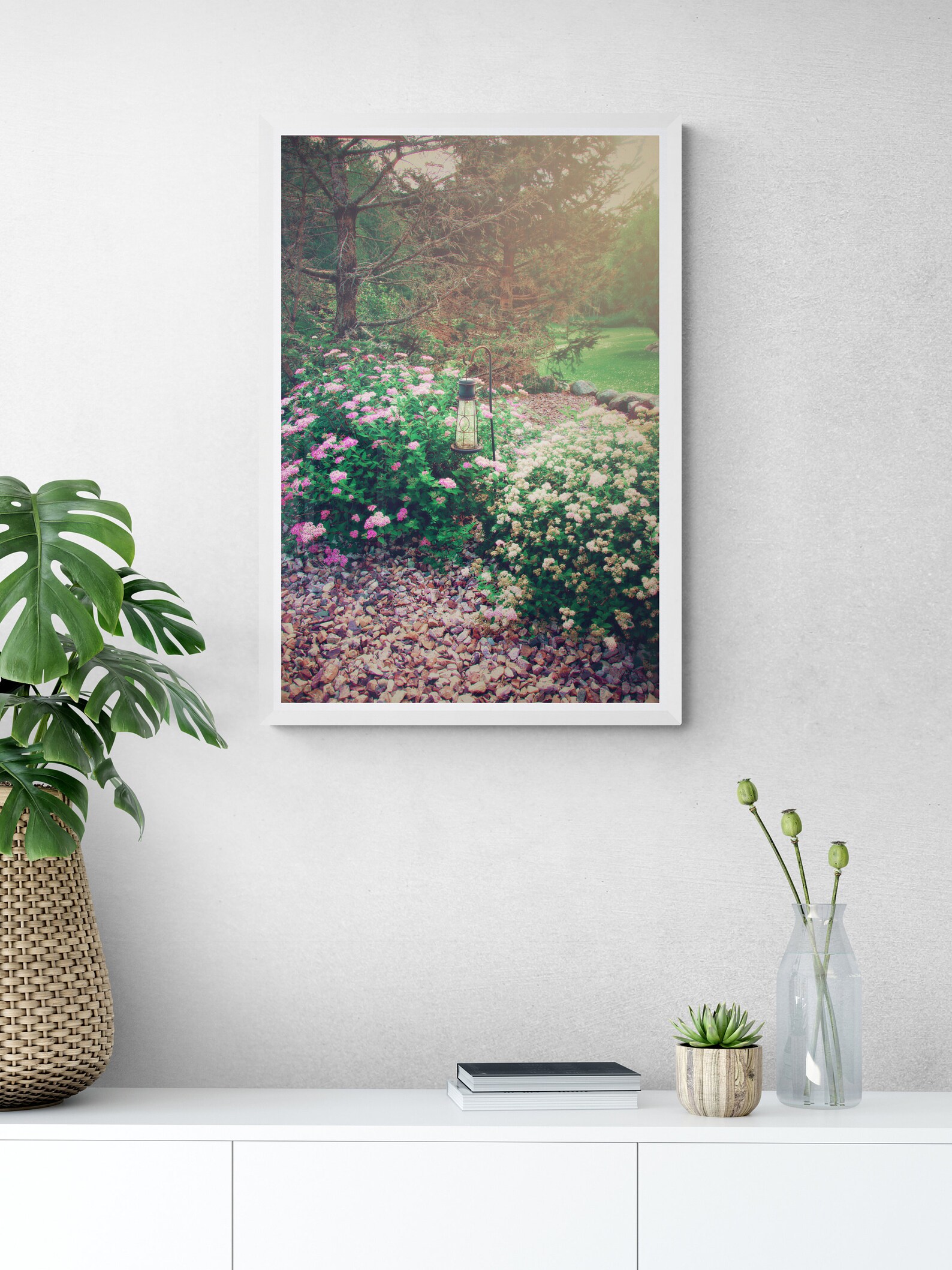 Pastel Spirea Wall Art Print, Floral Photography, Purple and Pink ...