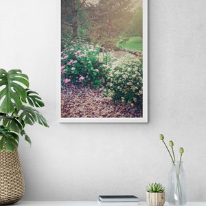 Pastel Spirea Wall Art Print, Floral Photography, Purple and Pink ...