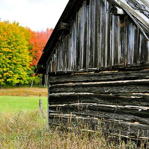 Rustic Barn Photo, Autumn Barn Photo, Old Barn Photo, Old Country Barn, Rustic Barn Print, Michigan Barn Photo, Upper Peninsula of MI