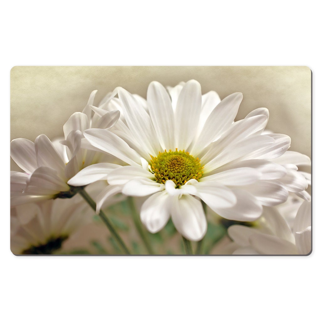 Daisy Desk Mat, Gerbera Floral Computer Pad, Floral Art Office Decor ...