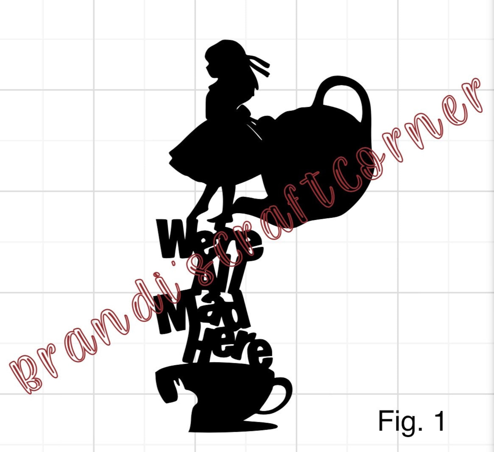 Alice in Wonderland 4 vinyl decal choose from 4 designs Etsy