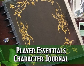 Player Essentials Journal D&D 5e| Handmade Discbound Adventurer's Campaign Notebook