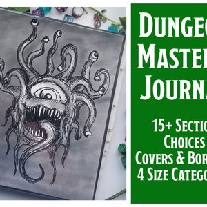 Dungeon Master Journal D&D 5e | Handmade Custom Discbound Campaign Notebook