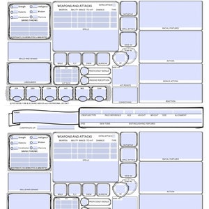 D&D Familiar Animal Companion Character Sheet | Printable Fillable PDF ...
