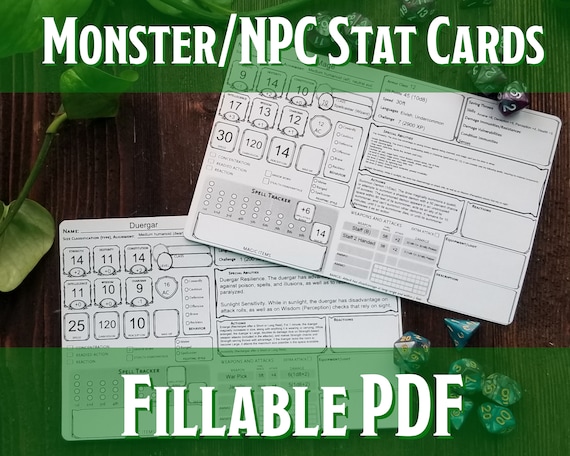 It is a graphic of Printable Monster Cards 5e intended for diy It's just a photo of Printable Monster Cards 5e intended for diy