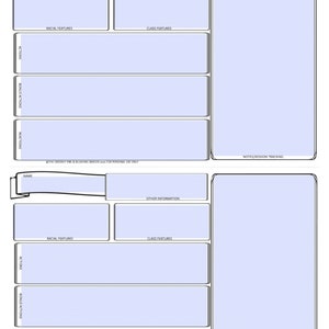 D&amp;D Mini Character Sheet Bundle | Printable Fillable PDF| Dungeons and ...