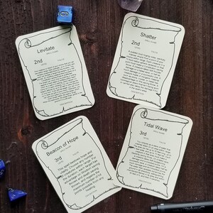 Card Bundle | Printable Fillable PDF| Dungeons and Dragons 5e ...