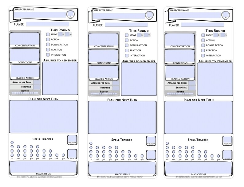 D&amp;D Deluxe Dungeon Master Bundle Printable Fillable PDF | Etsy