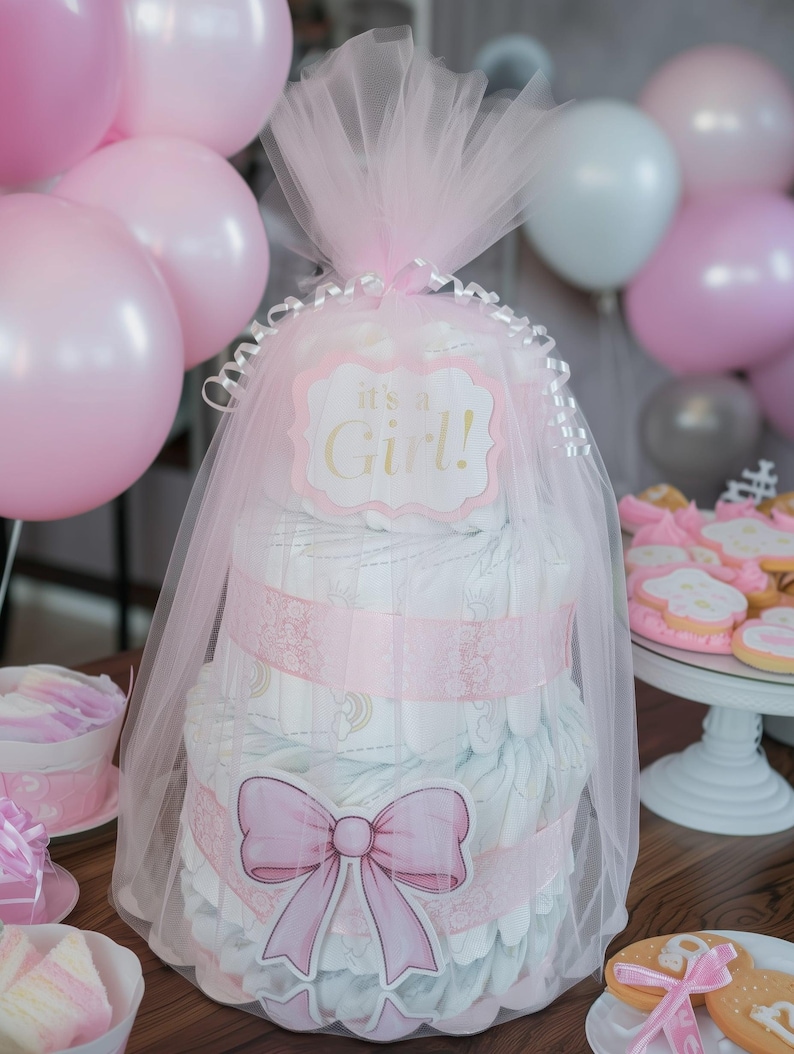 Baby Shower 3 Tier Diaper Cake - Etsy