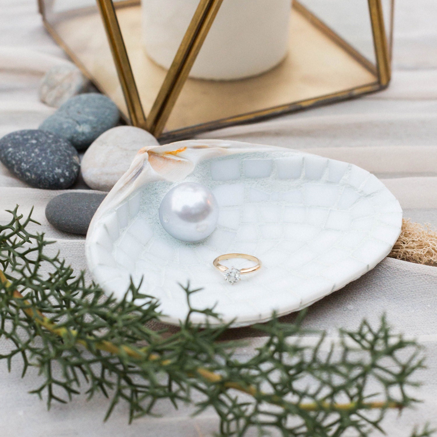 Engagement Ring Holder Shell Dish Alternative Wedding Beach Etsy