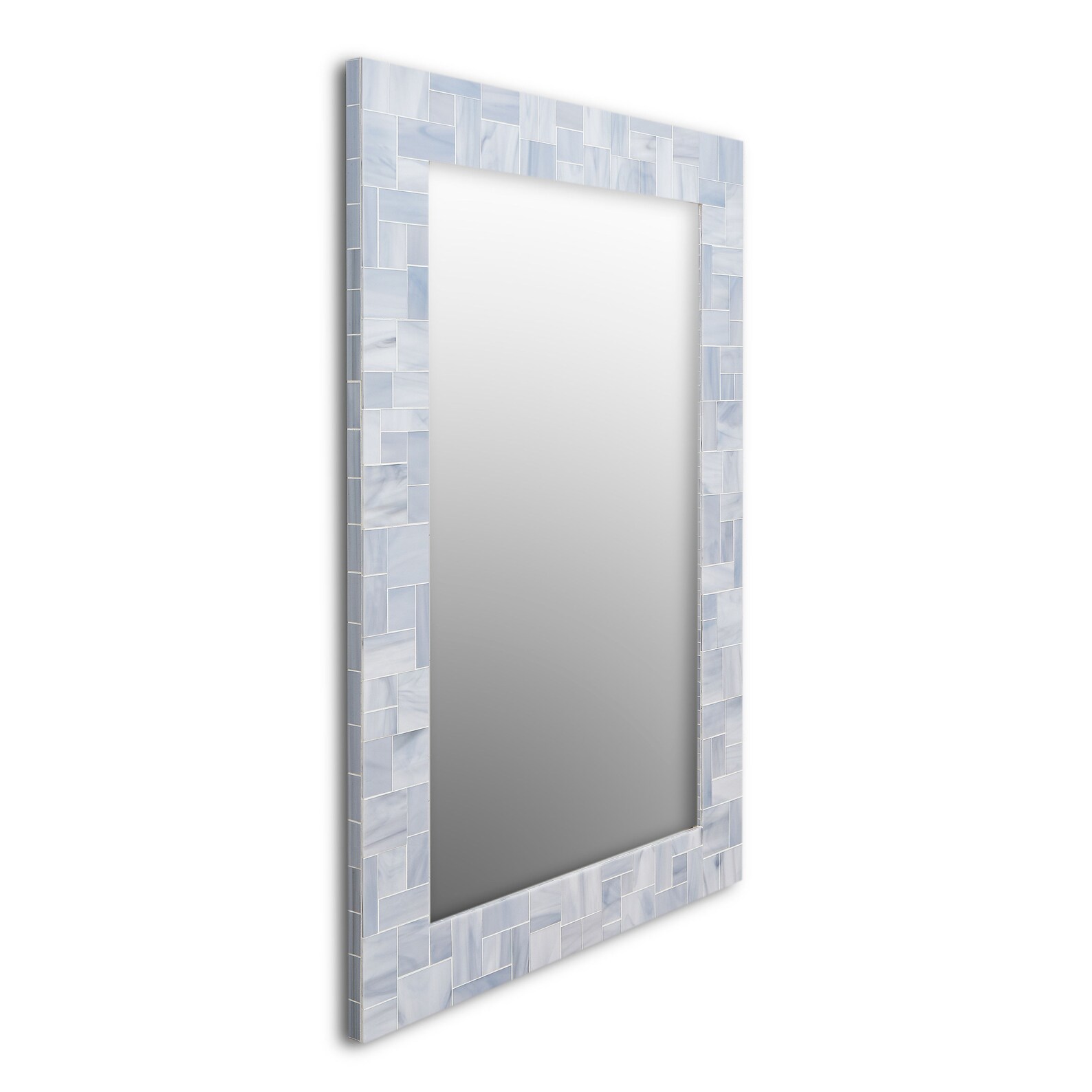Light Grey Bathroom Mirror Mosaic Mirror Foyer Mirror in 5 Etsy