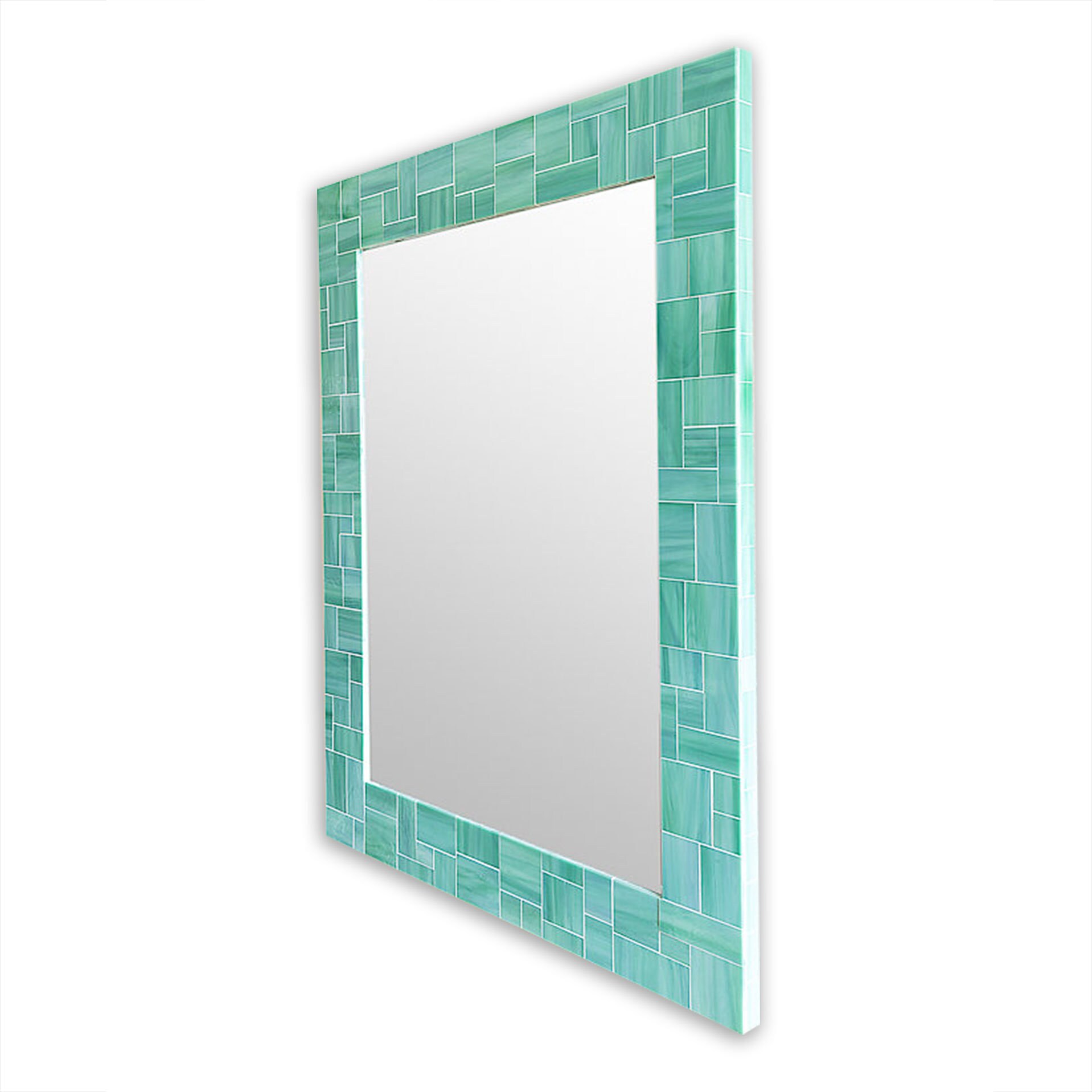 Sea Green Wall Mirror Mosaic Tile Decorative Mirror for Etsy
