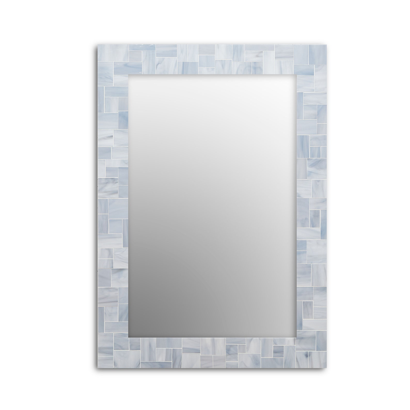 Light Grey Bathroom Mirror Mosaic Mirror Foyer Mirror in 5 Etsy