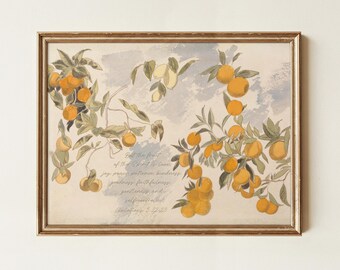 Fruit of the Spirit Print Galatians 5:22-23 Dining Room Wall Art Modern Farmhouse Kitchen (PHYSICAL PRINT)