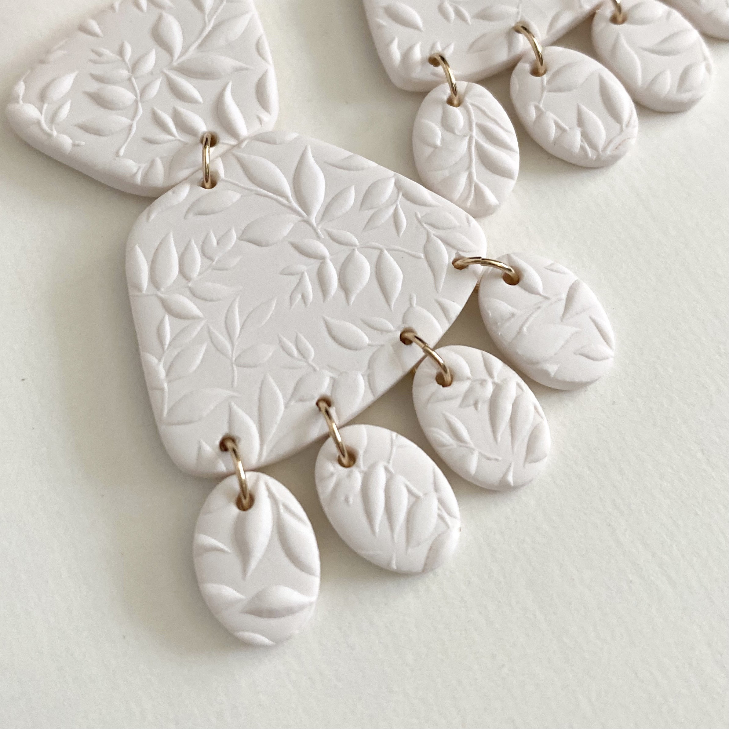 Wedding clay earrings Clearance